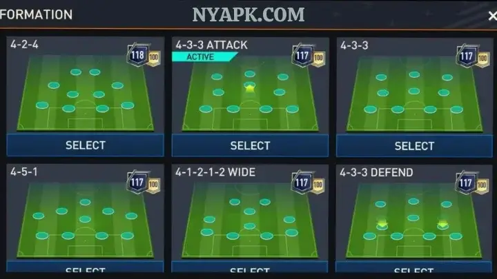 Best Fifa Mobile Formations in the Game