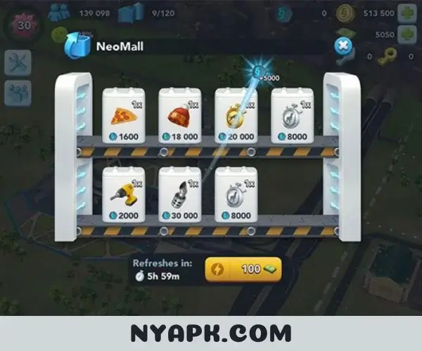 Omega Items in Simcity Buildit