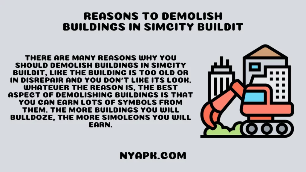 Reasons to Demolish Buildings in SimCity Buildit
