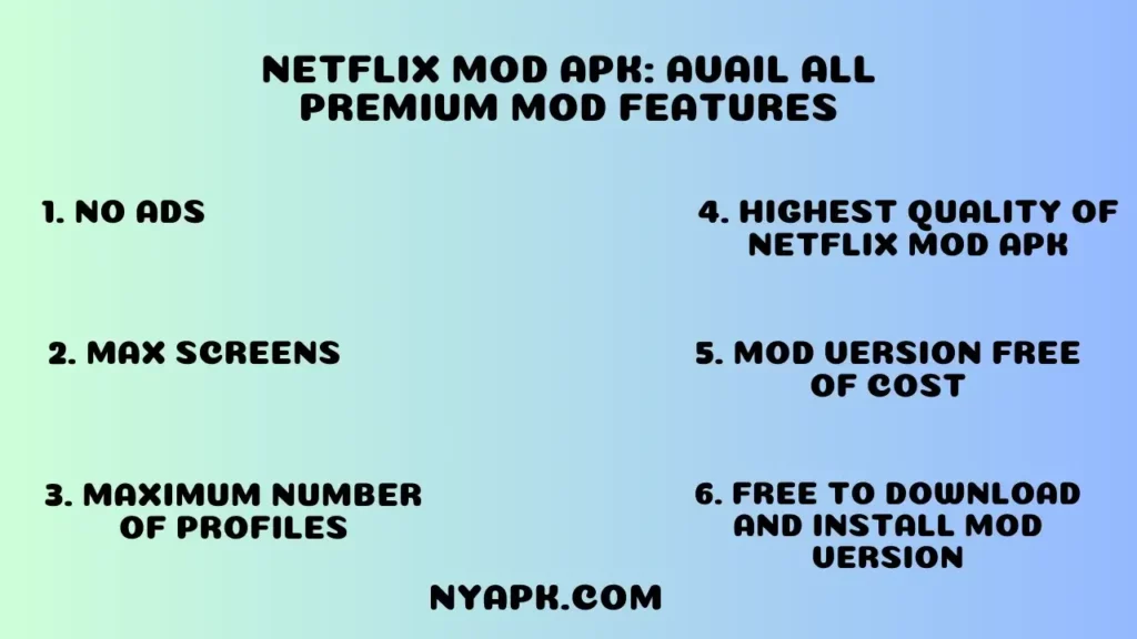 Netflix MOD APK Avail All Premium MOD Features