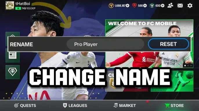 Steps to Change the Name in the FIFA Mobile Game