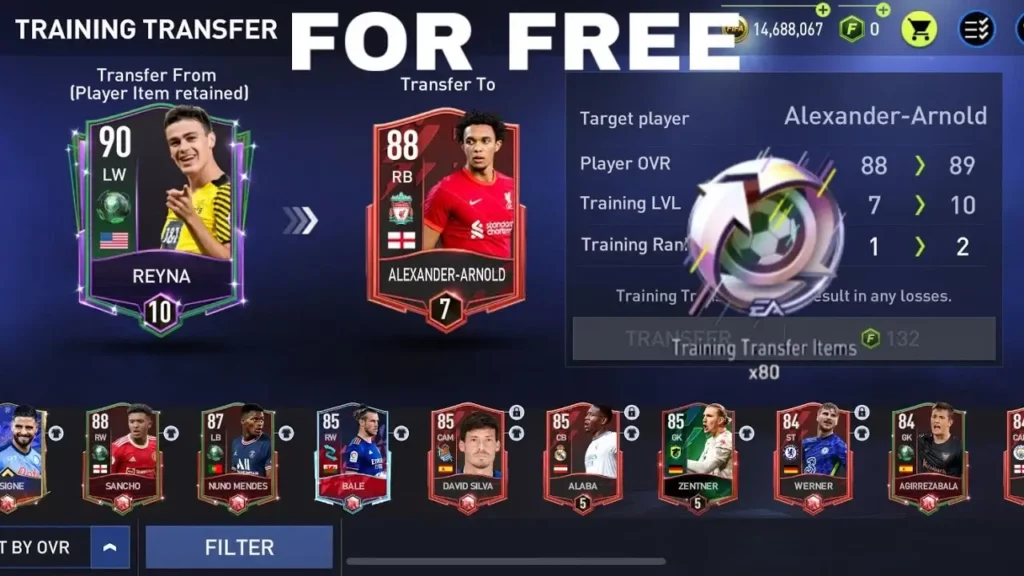 Training Transfer Tokens in FIFA Mobile